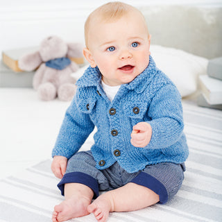 St9387 Cardigan and Waistcoat for Babies in Stylecraft Wondersoft DK