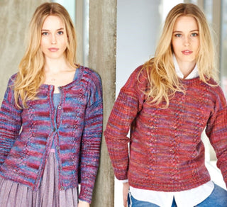 St9405 Ladies Sweater & Cardigan in Stylecraft Batik Elements DK