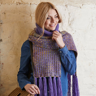 St9430 Scarf, Hat, and Mittens for Women in Stylecraft Tweedy DK