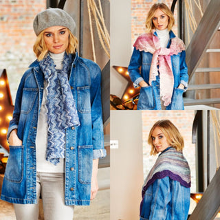 St9543 Shawls & Scarf in Stylecraft Life DK & Life Changes DK