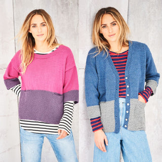 St9585 Ladies Cardigan & Jumper in Stylecraft Bellissima DK
