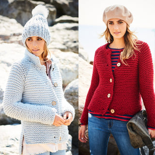 St9594 Round Neck & Collared Cardigans in Stylecraft Special XL Super Chunky