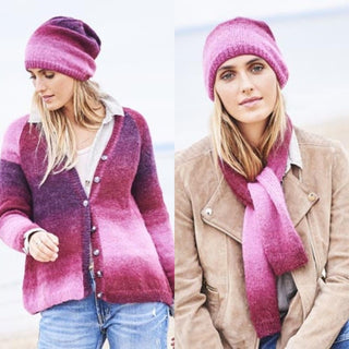 St9599 Women's Cardigan, Hat & Scarf in Stylecraft Dream Catcher DK