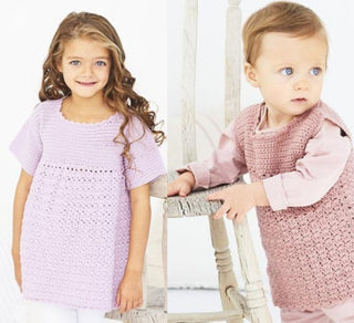 St9607 Crochet Cabbage Patch Dresses in Stylecraft Bambino DK