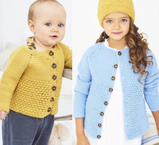 St9610 Baby / Child's Crochet Cardigan & Hat in Stylecraft Bambino DK