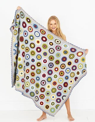 St9613 Pressed Flowers Crochet Blanket in Stylecraft Bellissima DK