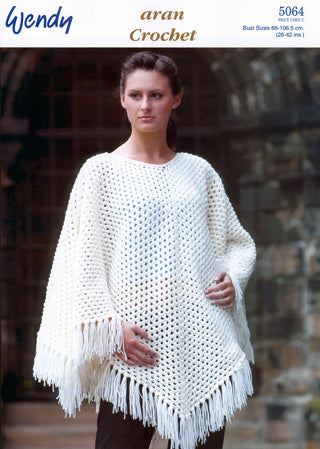 TRW5064 Ladies Poncho and Cape Aran