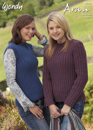 TRW5210 Adults Ribbed Jumper and Top Aran