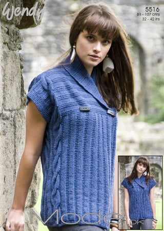 TRW5516 Ladies Sleeveless Cardigan DK