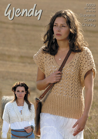 TRW5659 Ladies Lacey Tops Wendy Supreme Luxury Cotton Chunky