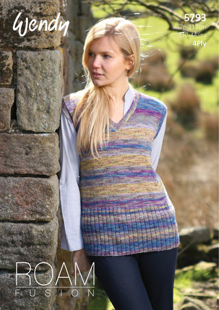 TRW5793 Adult Tank Top Wendy Roam Fusion 4ply