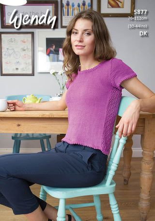 TRW5877 Ladies Short Sleeved Jumper DK