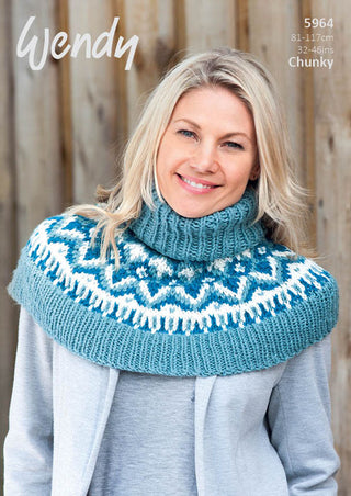 TRW5964 Ladies Shoulder Shawl Chunky