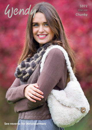 TRW5972 Ladies Cowl, Bag and Wrist Warmers