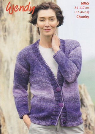 TRW6065 Boyfriend Cardigan for Women in Wendy Stella Chunky