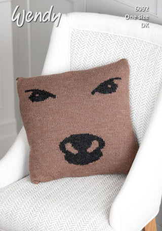 TRW6092 Cow Cushion in Wendy With Wool DK