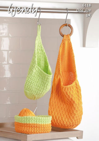 TRW6118 Pocket Holders & Bowl in Wendy Supreme Cotton DK