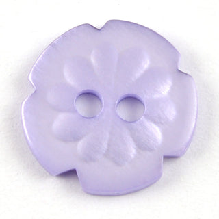 Notched Flower Circular Buttons 13mm