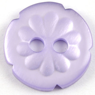 Notched Flower Circular Buttons 15mm