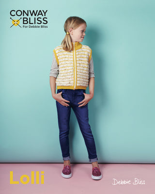 CB019 Children's Cardigan in Conway and Bliss Lolli