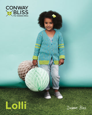 CB022 Children's Cardigan in Conway and Bliss Lolli