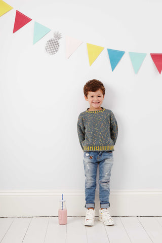 CB043 Children's Jumper in Conway and Bliss Lolli