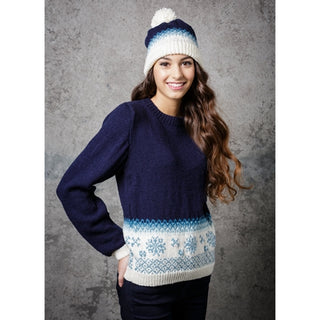 St9308 Adult Jumper and Hat Christmas Pattern Special DK