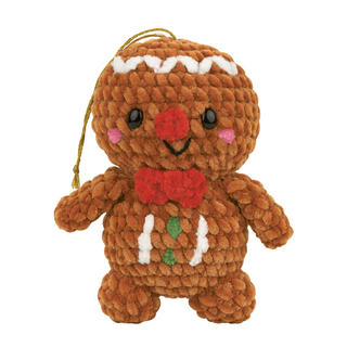 Fred the Gingerbread Amigurumi Crochet Decoration Kit