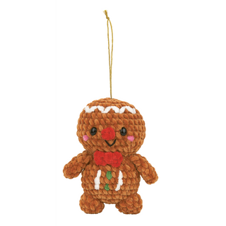 Fred the Gingerbread Amigurumi Crochet Decoration Kit