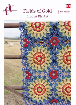Stylecraft Fields of Gold Crochet Blanket by Janie Crow