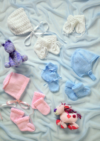 JB008 Baby Hats, Booties and Mittens DK