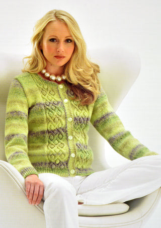 JB40 Ladies Cardigan Marble DK