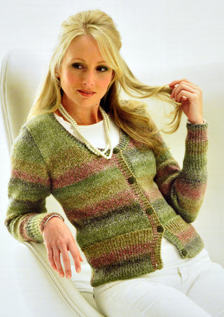 JB41 Ladies Cardigan Marble DK