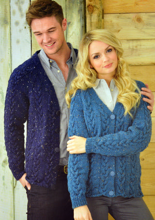 JB212 Adults Cable Cardigans Aran