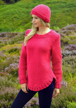 JB218 Ladies Jumper and Hat Chunky