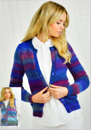JB247 Ladies Cardigan and Waistcoat Chunky