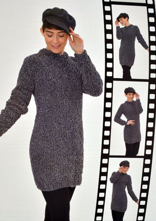 JB383 Ladies Jumper Animal Print Super Chunky