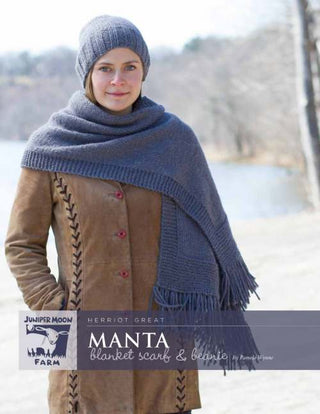 J41-01 Manta Blanket Scarf and Beanie for Women in Herriot Great