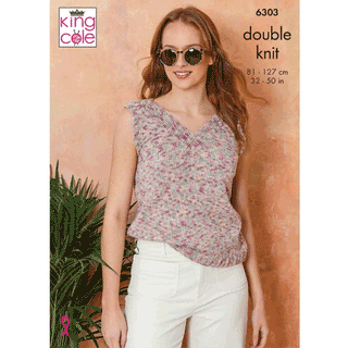 KC6303 Tops knitted in Cottonsoft Crystal DK