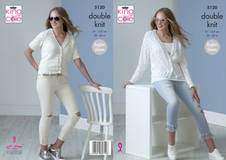 KC5120 Ladies Cardigans in Cottonsoft Candy DK