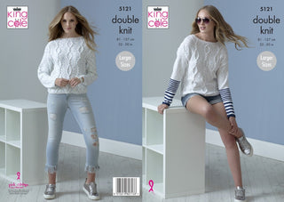 KC5121 Ladies Sweaters in Cottonsoft Candy DK