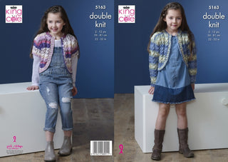 KC5163 Girls Cardigans in Splash DK