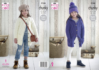 KC5166 Girls Jackets in Comfort Chunky