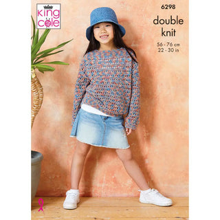 KC6298 Child’s Sweaters knitted in Cottonsoft Crystal DK