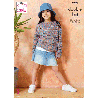KC6298 Child’s Sweaters knitted in Cottonsoft Crystal DK