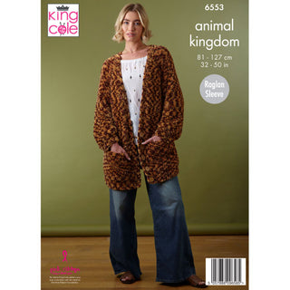KC6553 Sweater and Cardigan knitted in Animal Kingdom