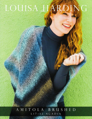 L17-12 Acadia Shawl in Louisa Harding Amitola Brushed