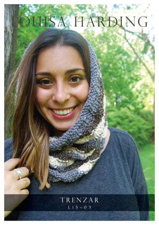 LH1503 Basketweave Cowl in Louisa Harding Amitola Brushed