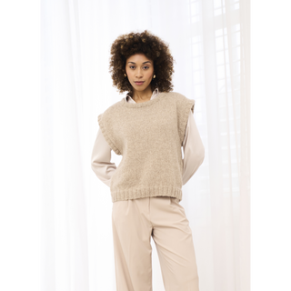 MIP36 Bury Vest in Mode at Rowan Softest Alpaca