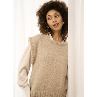 MIP36 Bury Vest in Mode at Rowan Softest Alpaca